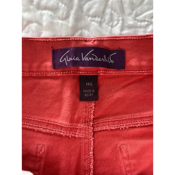 Gloria Vanderbilt Salmon Pink Straight Leg Jeans size 14 short - Picture 4 of 5